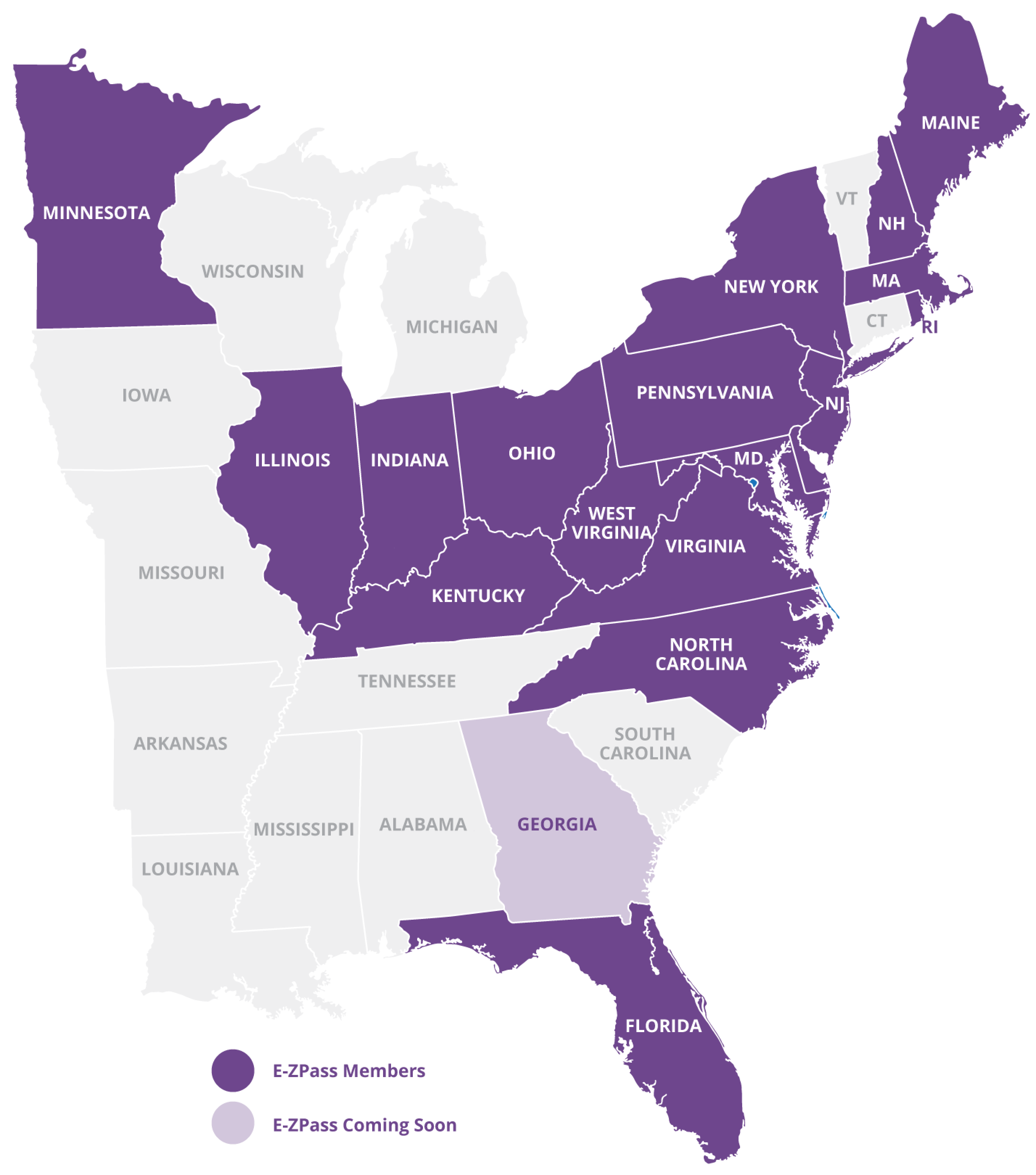 Ez Pass Florida Map - Corene Charlotte